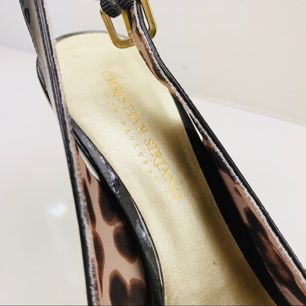 Christian Siriano black patent leather heels 8 wide - Picture 5 of 7